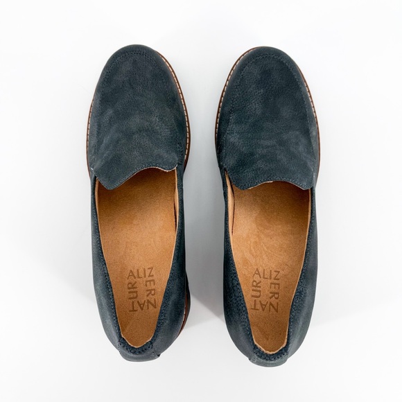 Naturalizer Cabaret Slip On Lug Sole Loafer in Blue Grey Size 9 - Picture 4 of 10